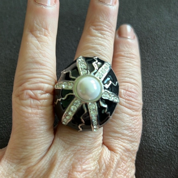 Enamel Cocktail Ring - Picture 2 of 2